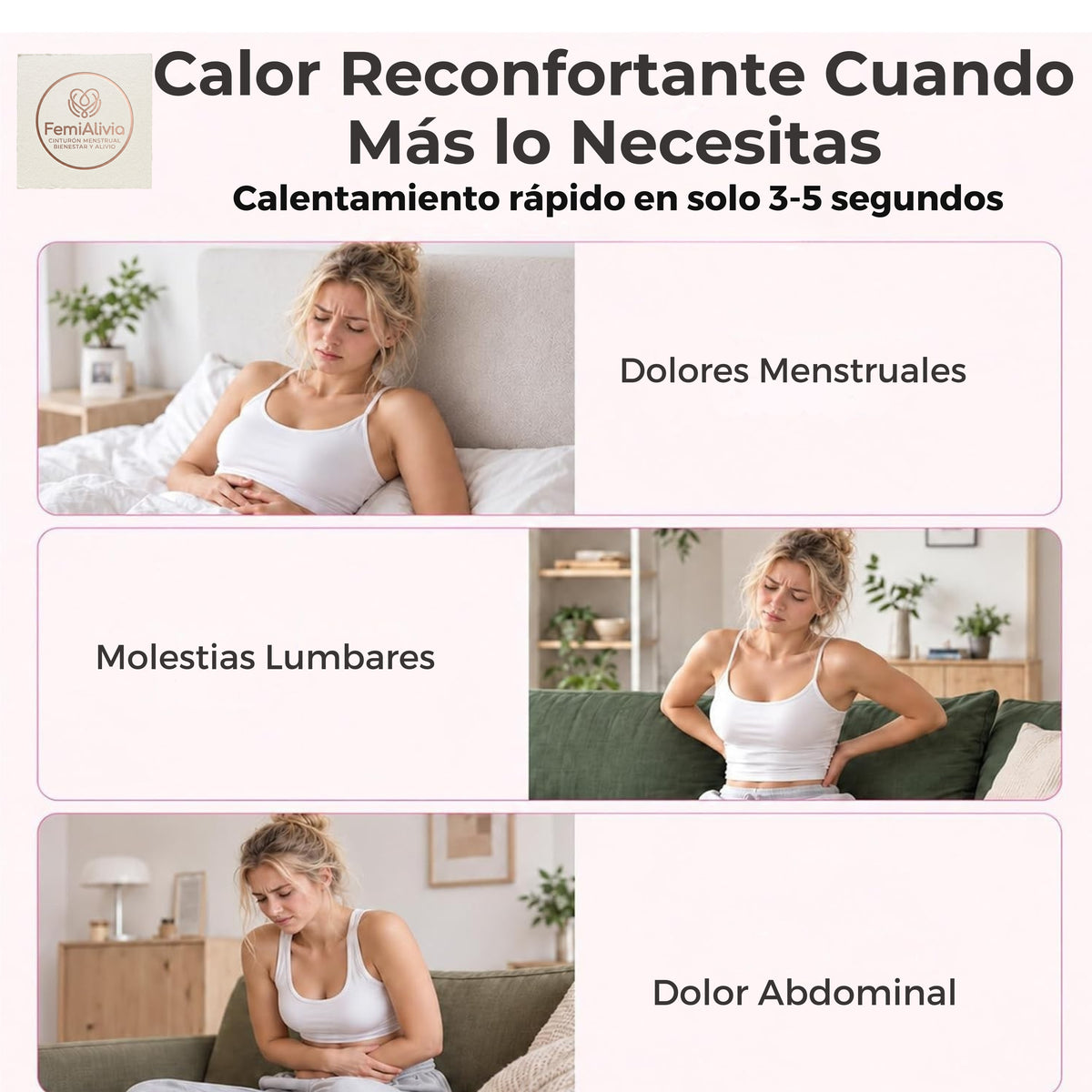 Cinturón Menstrual Alivio Térmico